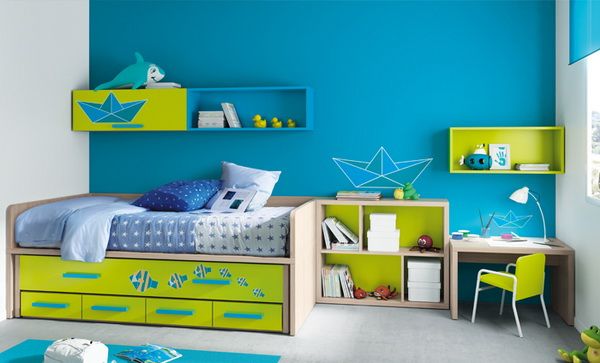 Color options for decorating a nursery.