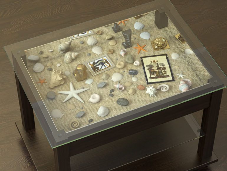 DIY coffee table decor.