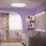 Bedroom design with a sofa instead of a bed.