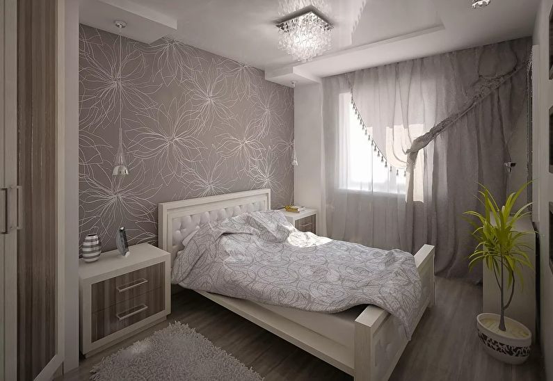 Bedroom design in Khrushchev