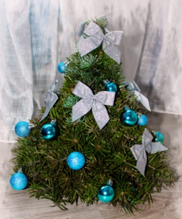 DIY Christmas tree from branches