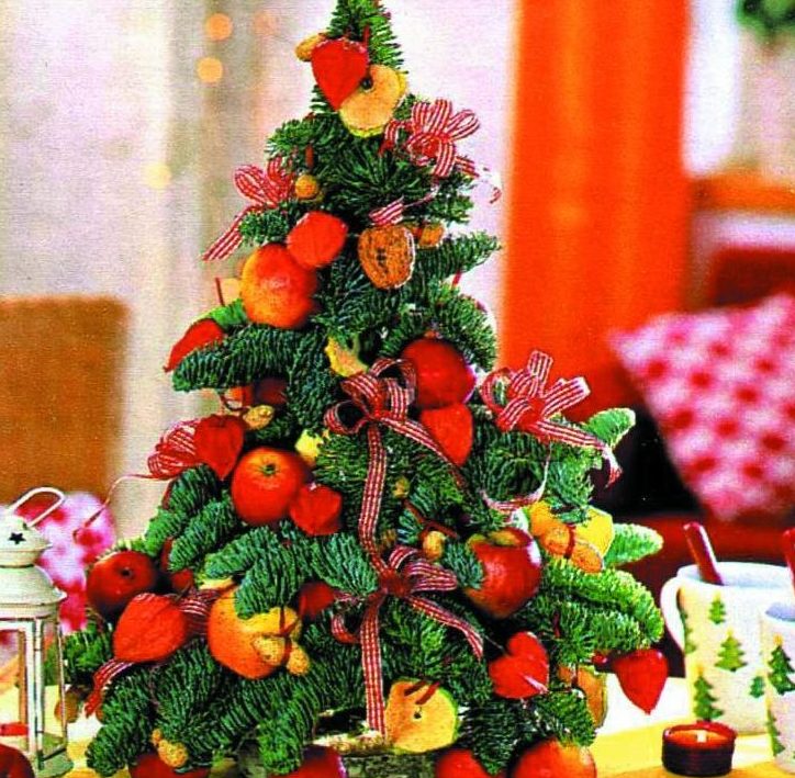 Christmas tree made of branches