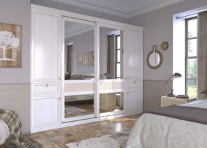 How to fit a dressing room in a small bedroom