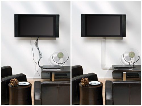 Using a cable channel.