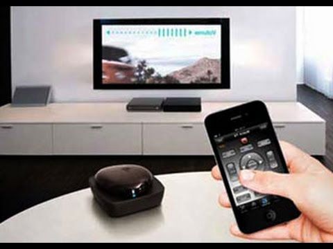 Smartphone instead of remote control.