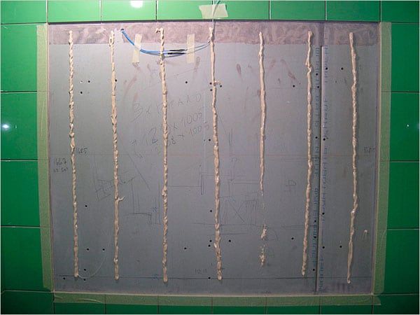 How to mount a large mirror on the wall.