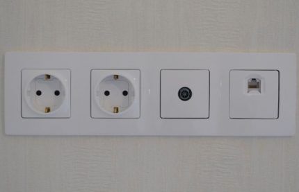 What sockets are needed for the TV.