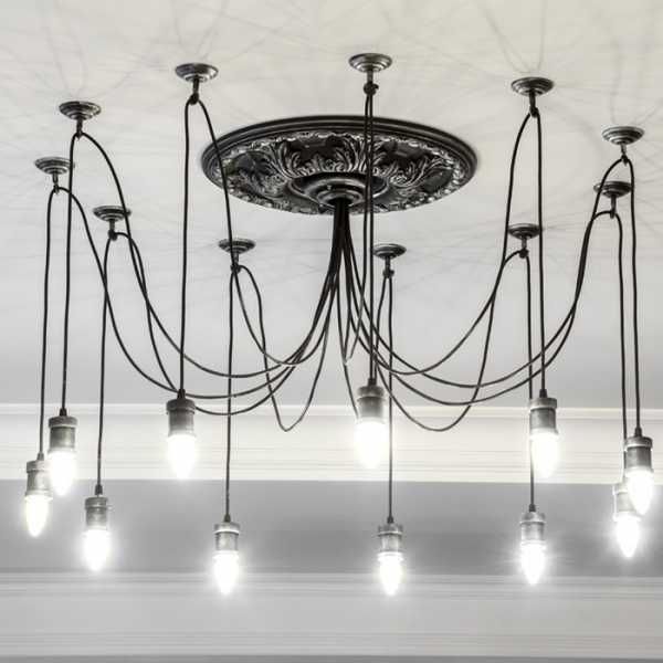 Spider chandelier.