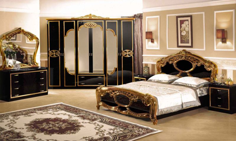 Option for a luxurious bedroom interior.