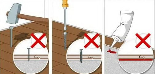 attaching laminate to the floor