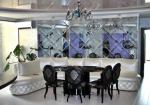 Features of beveled mirrors