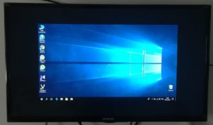 Features of displaying images from a tablet to a TV screen