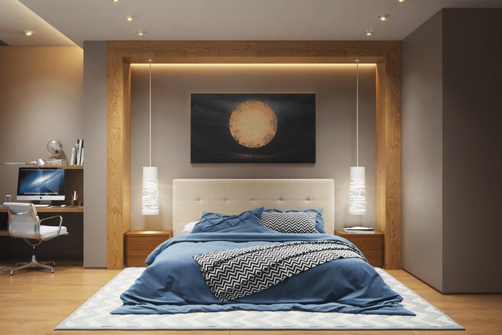 Lighting in the bedroom.