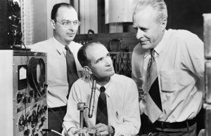 Who and when created the first color TV?