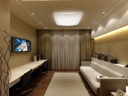 Flat chandelier for stretch ceiling.