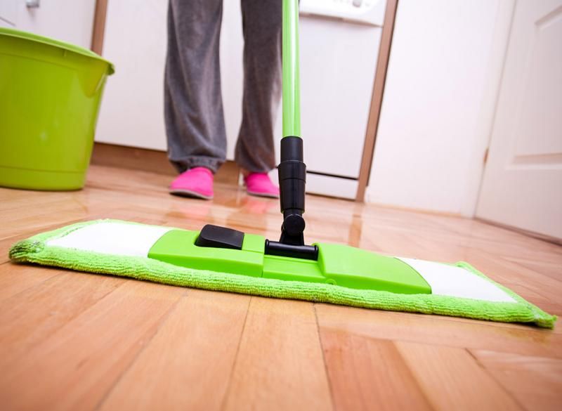 Rules for cleaning parquet flooring.