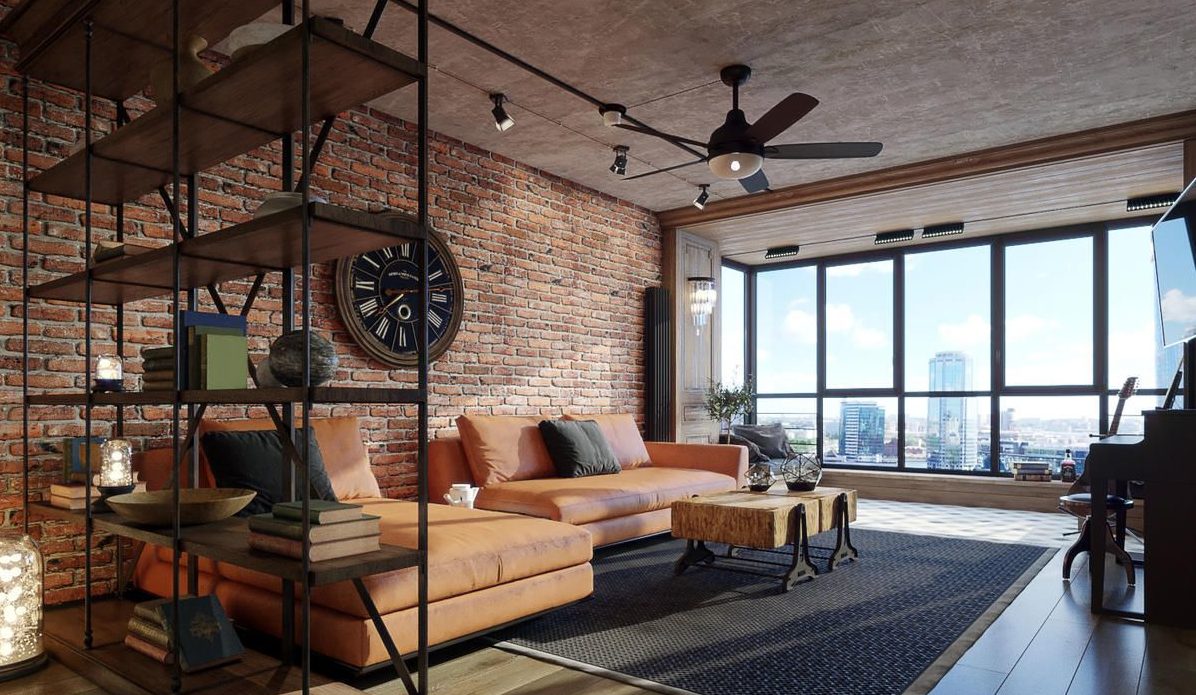 Lots of space in loft style.