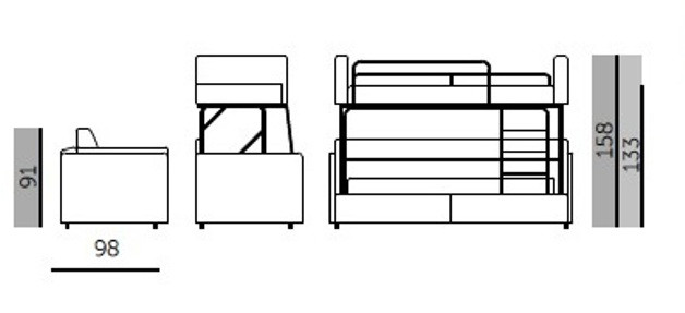 Transformable bed dimensions