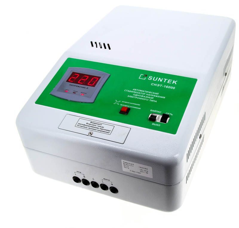 Relay voltage stabilizer for TV.