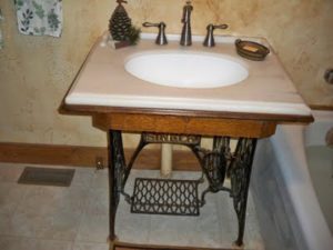 Countertop with snow-white sink