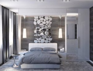 Curtains for a gray bedroom.