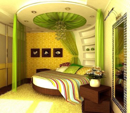 The combination of yellow and green in the interior.