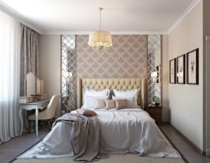 Bedroom in white colors