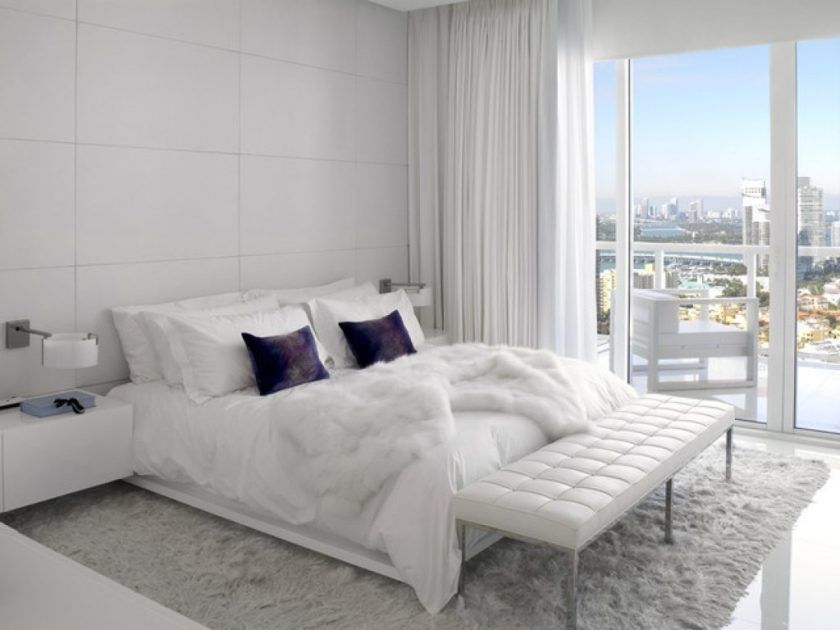 Bedroom in white colors