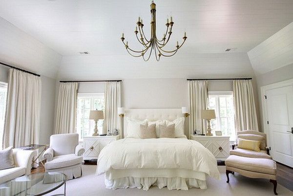 Bedroom in white colors