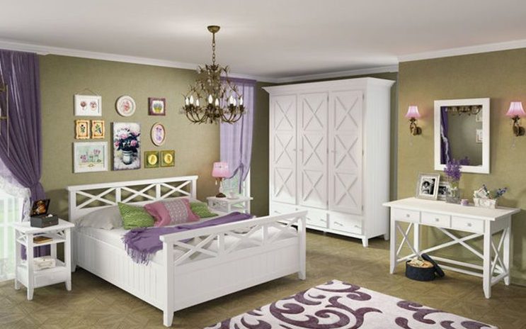 Bedroom in hygge style