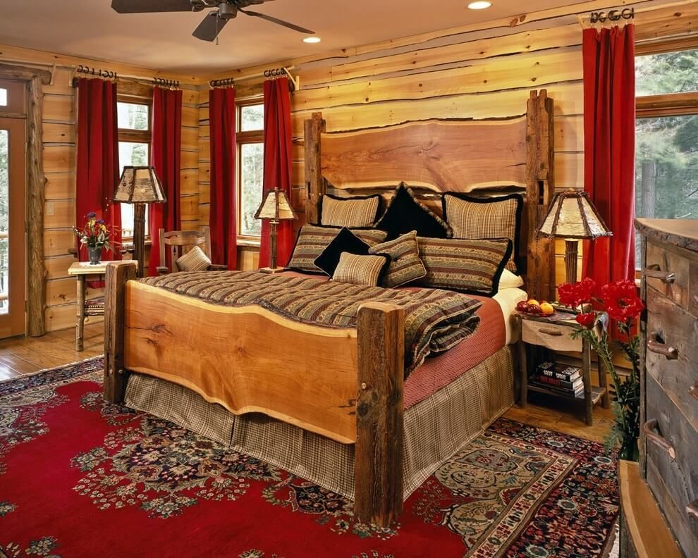 Rustic bedroom option.