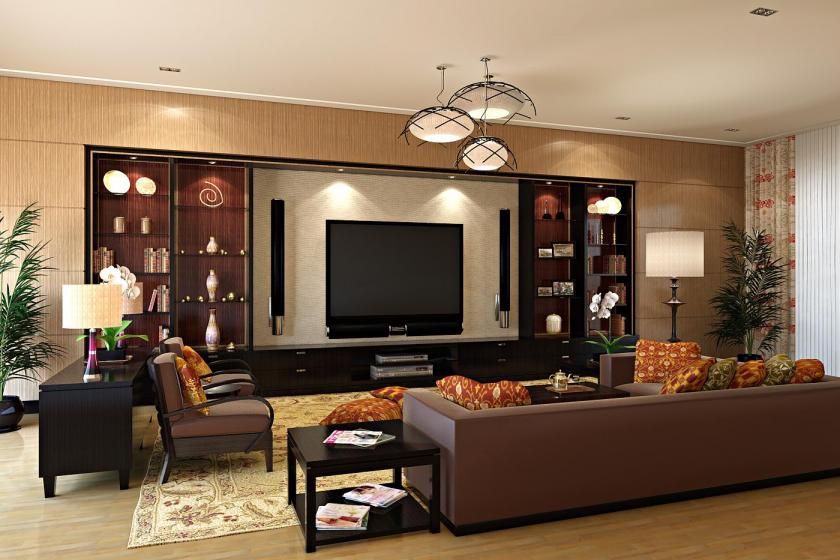 TV in the living room interior