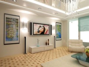 How to decorate a TV wall in the living room