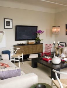 TV in the living room interior