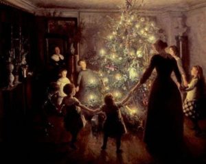 Tradition of decorating the Christmas tree