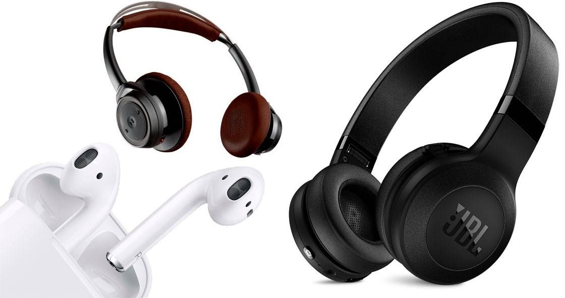 Types of wireless headphones.