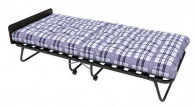 Folding bed with slats