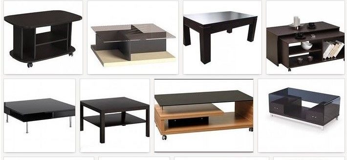 Types of coffee tables.