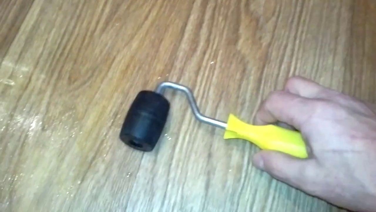 Remove dents from linoleum