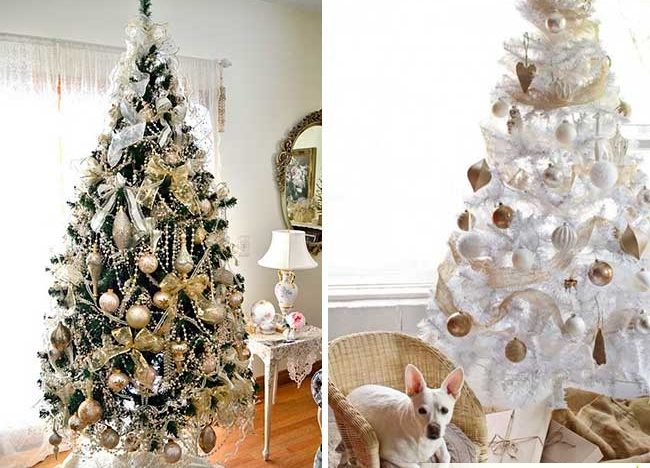 Options for white and gold decor.