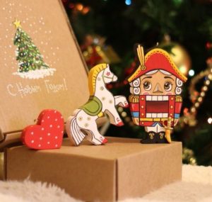 Nutcracker toy for Christmas tree