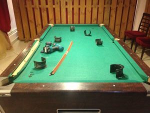 tools for creating a pool table