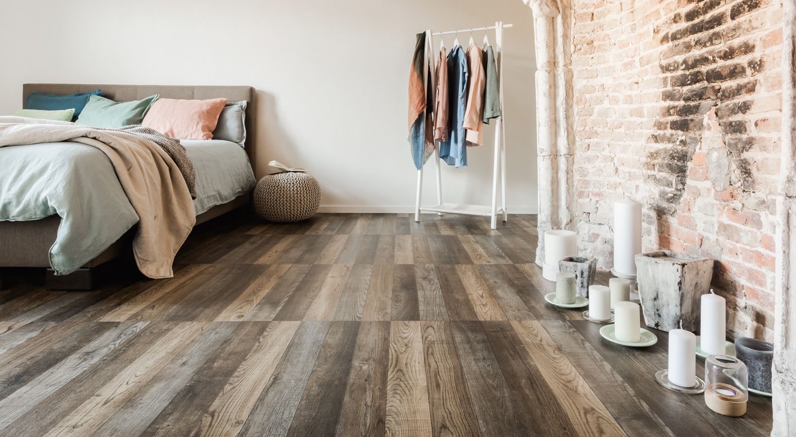 Linoleum in the bedroom