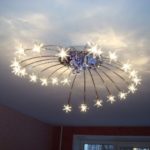 Option for a chandelier for a suspended ceiling.