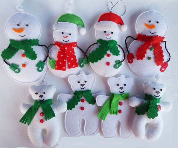 From felt to a Christmas tree