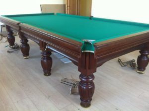 Billiard table reupholstery