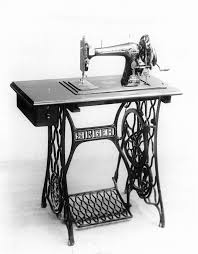 The first foot-powered sewing machine