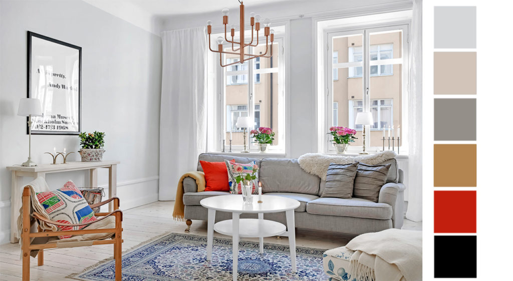 selection of color palette