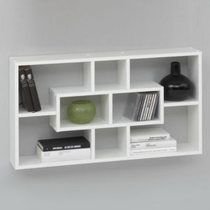 shelf with several sections