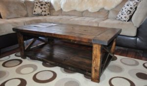 homemade coffee table